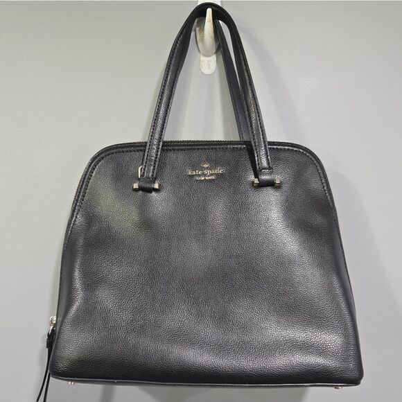 🐢 Kate Spade -Patterson Drive - Medium Dome Satchel in Black Pebbled leather. - Picture 1 of 17